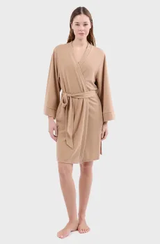 Женский бежевый халат LORIE Бежевый M Etam 6555986