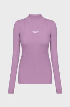 Женский фиолетовый гольф STACKED LOGO TIGHT Фиолетовый S Calvin Klein Jeans J20J220439