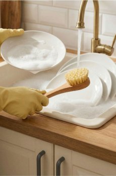 Щітка для чищення - бежевий