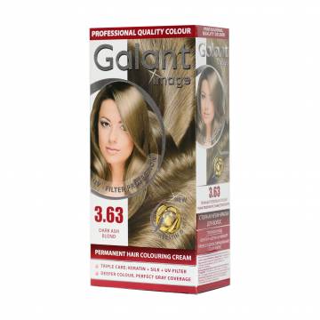 Крем-краска для волос Galant Image Permanent Hair Colouring Cream 3.63 Темный пепельно-русый, 115 мл Крем-краска для волос Galant Image Permanent Hair Colouring Cream 3.63 Темный пепельно-русый, 115 мл