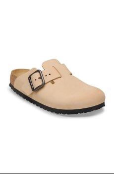 Шлепанцы из нубука Birkenstock Boston