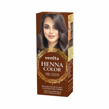 Оттеночный бальзам для волос Venita Henna Color Hair Colouring Balm с экстрактом хны, 115 Chocolate, 50 мл Оттеночный бальзам для волос Venita Henna Color Hair Colouring Balm с экстрактом хны, 115 Chocolate, 50 мл