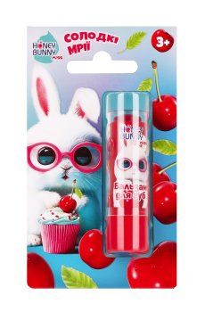 Бальзам для губ Honey Bunny Miss Вишневый десерт, от 3 лет, 4 г