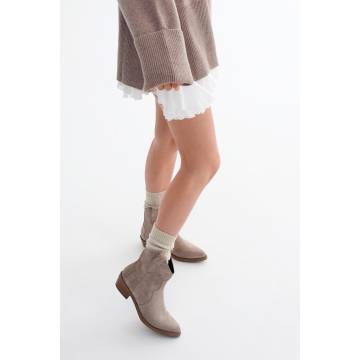 Ковбойки велюрові світло-бежеві Estro ER00114057