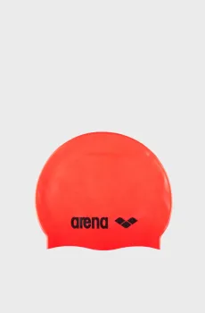 Оранжевая шапочка для плавания CLASSIC SILICONE Оранжевый ONESIZE Arena 91662-040