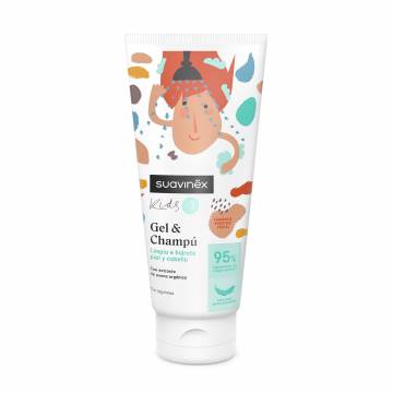 Детский гель-шампунь для тела и волос Suavinex Kids Gel & Shampoo, от 3 лет, 200 мл Детский гель-шампунь для тела и волос Suavinex Kids Gel & Shampoo, от 3 лет, 200 мл