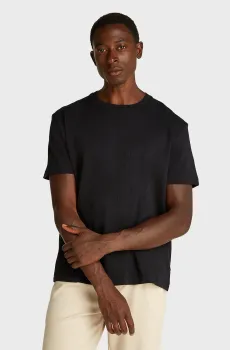 Мужская черная футболка TEXTURED Черный XXL Calvin Klein K10K114171