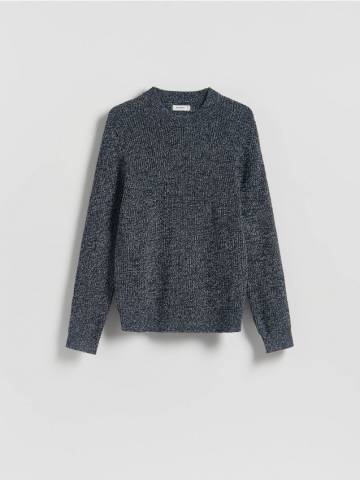 Reserved - Текстурований джемпер - темно-синій - 439FX-59M