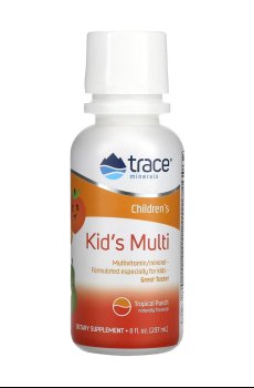 Витаминно-минеральный комплекс для детей Trace Minerals Kids Multi вкус цитрусовый, в жидкости, 237 мл