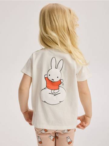 Reserved - GIRLS` T-SHIRT - кремовий - 289DB-01X Reserved - GIRLS` T-SHIRT - кремовий - 289DB-01X