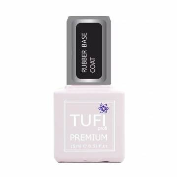 База для гель-лака Tufi Profi Premium Rubber Base Coat каучуковая, 15 мл База для гель-лака Tufi Profi Premium Rubber Base Coat каучуковая, 15 мл