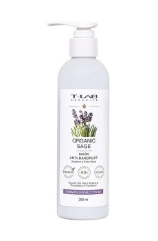 Уценка! Маска для волос T-LAB Professional Organics Organic Sage Mask Anti-Dandruff против перхоти, 250 мл