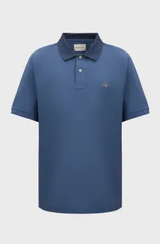 Мужское синее поло TIPPING DETAIL Синий XL Gant 2022152