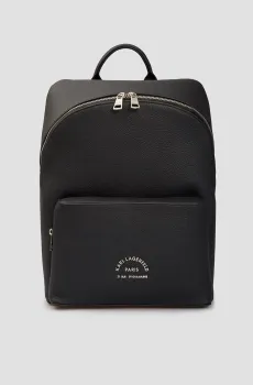 Мужской черный кожаный рюкзак Черный ONESIZE Karl Lagerfeld 521451.815908;990