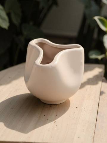 Керамічний горщик - рожевий