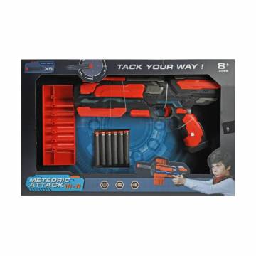 Детский бластер YG Toys Meteoric Attack III-R на поролоновых патронах и батарейках, от 8 лет, 41*7*26 см (FJ9883) Детский бластер YG Toys Meteoric Attack III-R на поролоновых патронах и батарейках, от 8 лет, 41*7*26 см (FJ9883)