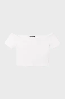 Женский белый топ Белый XXS Tally Weijl STSCOSHORI