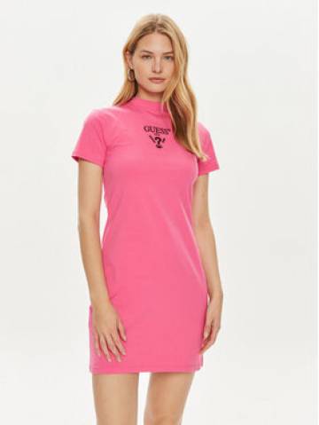 Guess Повсякденна сукня V4YK02 KCDH1 Рожевий Regular Fit Guess Повсякденна сукня V4YK02 KCDH1 Рожевий Regular Fit