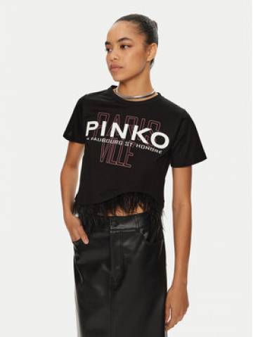PINKO Футболка Martignano 103130 A1LV Чорний Regular Fit PINKO Футболка Martignano 103130 A1LV Чорний Regular Fit