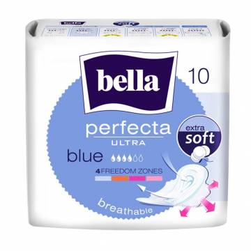 Прокладки для критических дней Bella Perfecta Ultra Blue, 10 шт Прокладки для критических дней Bella Perfecta Ultra Blue, 10 шт