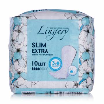 Урологические прокладки женские Lingery Slim Extra, 10 шт Урологические прокладки женские Lingery Slim Extra, 10 шт