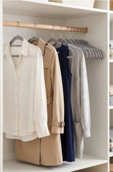 Вішалки, 10 шт. - сірий