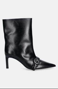 Кожаные полусапожки Coperni Ankle Heeled Belt Boots