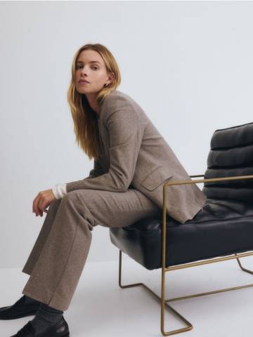 Reserved - LADIES` TROUSERS - бежевий - 358CW-08X Reserved - LADIES` TROUSERS - бежевий - 358CW-08X