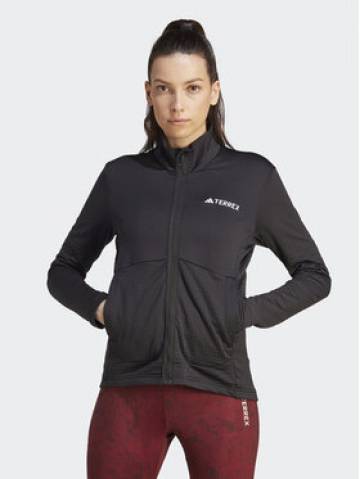 adidas Флісовий реглан IB1814 Чорний Slim Fit adidas Флісовий реглан IB1814 Чорний Slim Fit