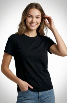 Бавовняна футболка basic - чорний