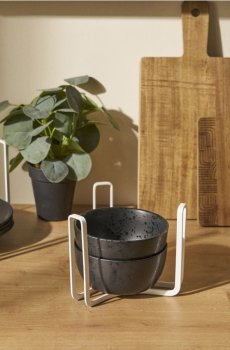 Кухонний органайзер для тарілок і мисок - білий