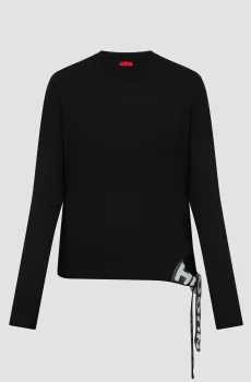 Женский черный джемпер Черный XS HUGO 50518313;001