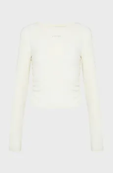 Женский белый лонгслив Белый S Guess V6RP08.KD932;G027