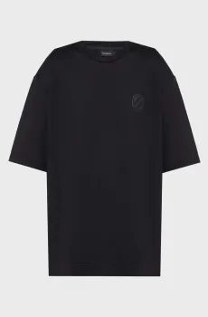 Мужская черная футболка Черный M Ermenegildo Zegna N6M201280.00114