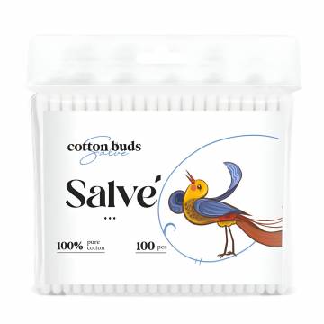 Ватные палочки Salve, 100 шт Ватные палочки Salve, 100 шт