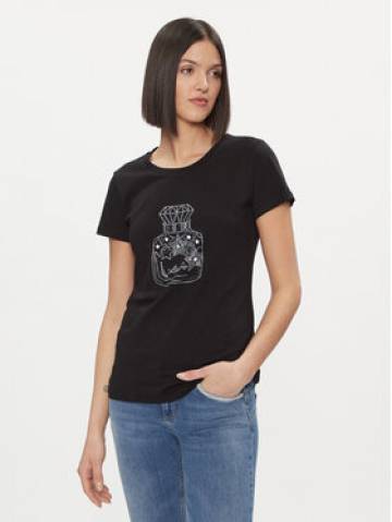 Liu Jo Футболка WA4034 JS923 Чорний Regular Fit Liu Jo Футболка WA4034 JS923 Чорний Regular Fit