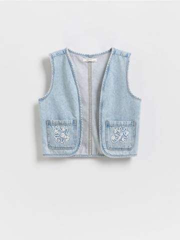 Reserved - GIRLS` VEST - синій - 615FZ-50J Reserved - GIRLS` VEST - синій - 615FZ-50J