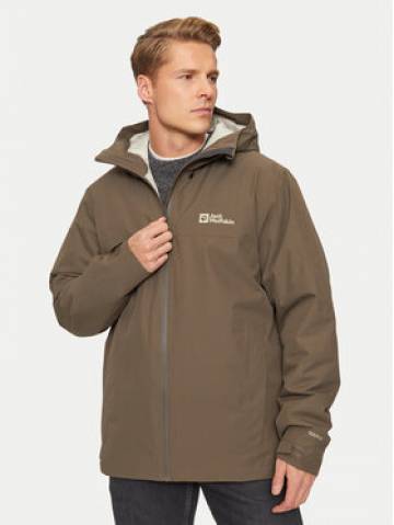 Jack Wolfskin Дощовик Wisper Ins A61870 Коричневий Regular Fit Jack Wolfskin Дощовик Wisper Ins A61870 Коричневий Regular Fit
