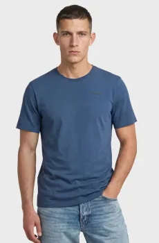 Мужская синяя футболка Slim base Синий L G-Star RAW D19070,C723