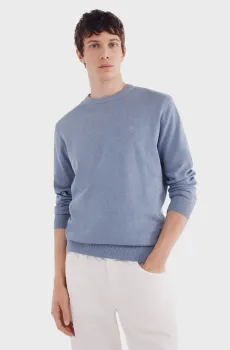 Мужской голубой джемпер Голубой M SPRINGFIELD 62732
