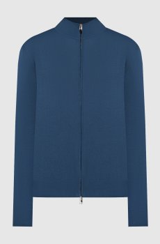 Синий кардиган