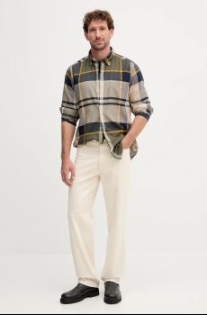 Хлопковая рубашка Barbour DUNOON