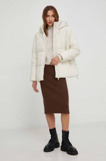 Куртка Answear Lab женская цвет бежевый зимняя oversize Куртка Answear Lab женская цвет бежевый зимняя oversize