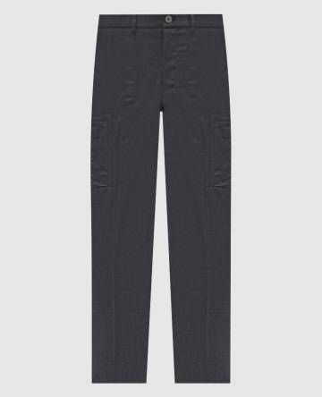 Серый карго из шерсти с логотипом