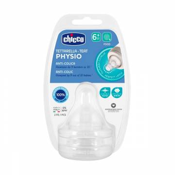Соска силиконовая физиологическая Chicco Physio Рerfect 5 для смесей и каш, от 6 месяцев, 2 шт (20347.00) Соска силиконовая физиологическая Chicco Physio Рerfect 5 для смесей и каш, от 6 месяцев, 2 шт (20347.00)