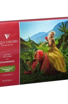 Лифтинговая тканевая маска для лица Vigor Lifting Face Mask Клубника, 4*30 г