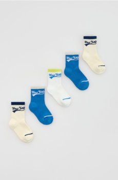 Reserved - Шкарпетки, набір з 5 - білий - 228IM-00X