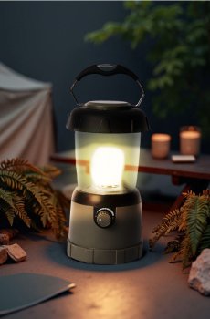 Кемпінговий ліхтар - сірий