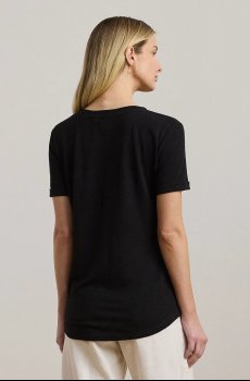 Льняная футболка Lauren Ralph Lauren