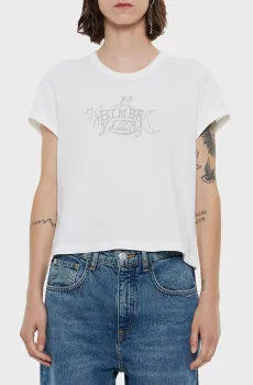 Женская белая футболка Белый S Bimba Y Lola 242BR7480.10070